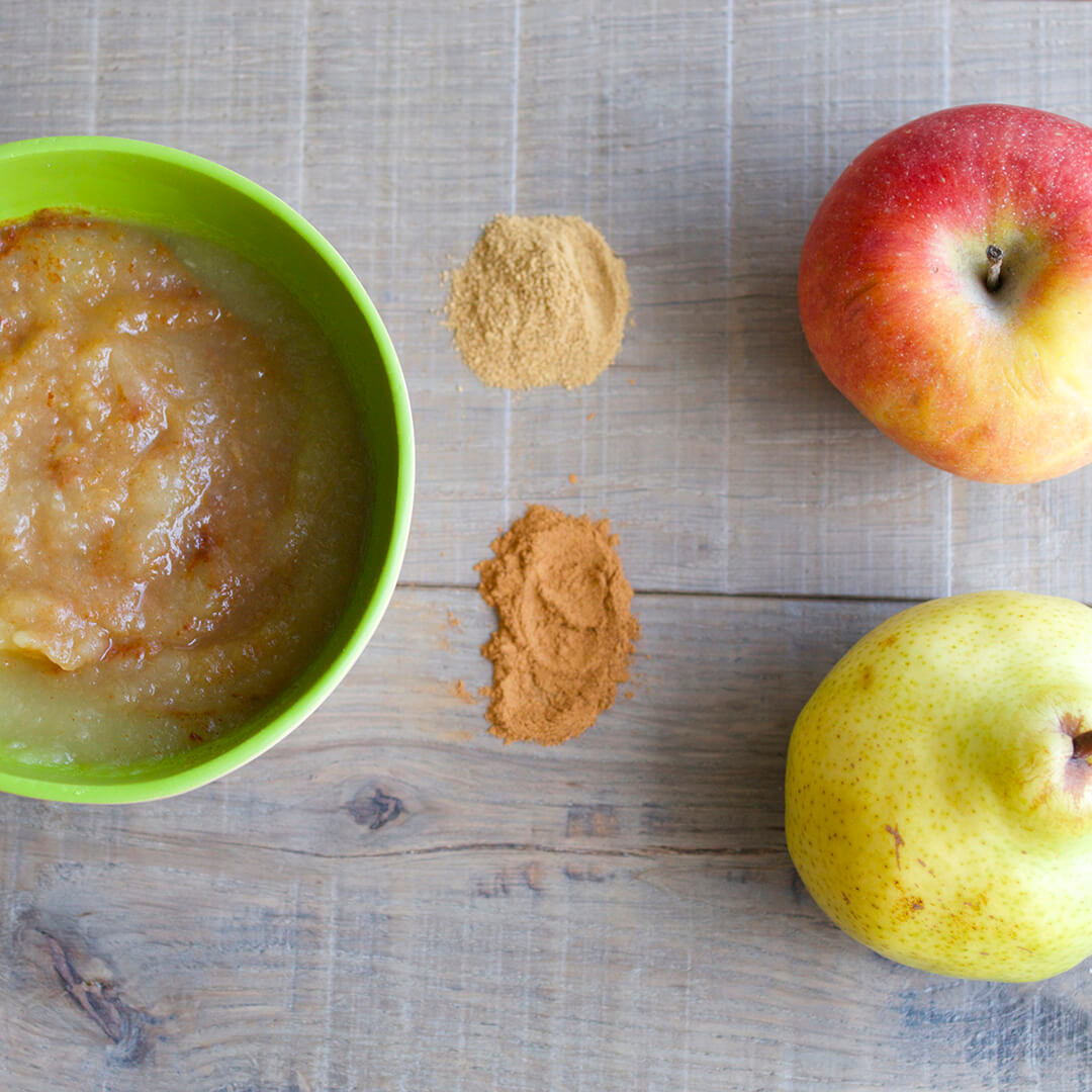 Pear puree for store baby
